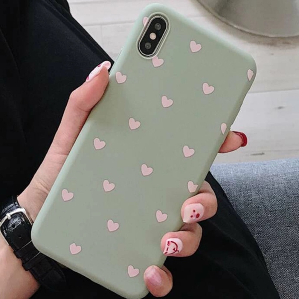 Heart Print iPhone Case